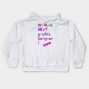 World's best graphic designer Kids Hoodie